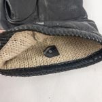 Grandoe Vintage Soft Black Vegan Leather Gloves Medium 7 Photo 11