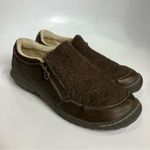 Jbu crimson oxford flats loafers vegan faux leather brown women’s size 9.5 Photo 1