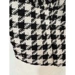 Jason Wu  Sequin Houndstooth Checkered Black and White Tweed Crop Top Small Photo 3