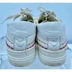 Soludos  Ibiza Platform Sneakers Retro Rainbow Weave Ivory Leather Comfort Shoes Photo 4