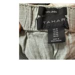 Tahari 100% Linen Green Casual Drawstring Shorts Size 1X Plus Size Summer Lounge Photo 4