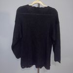 Vintage Maggie Lawrence black beaded long sleeve sweater top shirt size 18 Photo 3