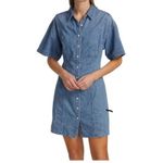 frame denim Frame Panelled Denim Dress Large Photo 9