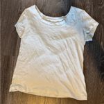 A New Day NWOT Plain White Ribbed T-Shirt Photo 0