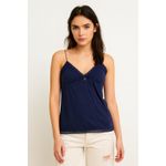 Vintage American Eagle Y2K Bella Swan Babydoll Cami Tank Small Navy Blue Retro Photo 5