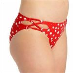California Waves red strappy bikini swim bottom Photo 1