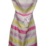 Lilly Pulitzer Jordan Strapless Dress Silk Sparkle Pink Corded Size 4 NEW NWT Photo 0