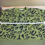 Ecowish Elegant Green and Black Patterned Women's Sweater Photo 5
