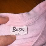 Barbie Pink Crew Neck Sweater with Stylized Logo Size L Photo 0