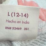 secret treasures ST L 12/14 Barbiecore Coral Pink Roses Jogger Sweatpants Pocketed Lounge Pants Photo 6