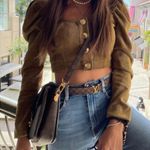 ZARA Corduroy Crop Top Photo 1