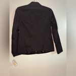 Talbots women’s Blazer Size 2P Twill Jacket Stretch Full Zip Viscose Black NWT Photo 1