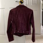 BLANK NYC  Size S Suede Leather jacket burgundy Photo 3