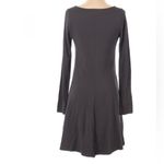 Charcoal gray long sleeve jersey knit shift dress size medium NWT Photo 2