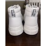 Dr. Martens  Combs Women White Canvas High Top Combat Boots Sz 8 Bonny W Photo 2