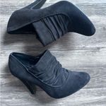 Nine West Black Booties SZ 8 Leather Suede like Black Women’s High Heeled Boots Photo 4