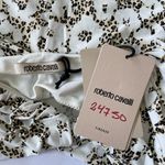 Roberto Cavalli NWT  Cream Animal Print Cross Strap Tank - Size 46 (US 12/Large) Photo 5