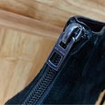 Coach Lena Lux Black Suede Lace Up Peep Toe Heeled Booties Size 6.5 Photo 11