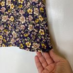 Elodie Womens Floral Skirt Size Large Mini Side Cut Out Side Zip Photo 4