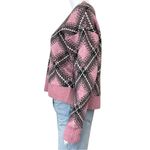 Steve Madden NWT Pink Becka Argyle Sweater Size L Photo 3