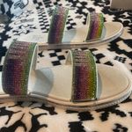 Juicy Couture rainbow rhinestone sandals Photo 6