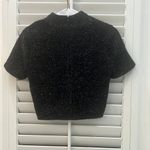 Lovers + Friends Black Mock Neck Crop Top Photo 2