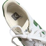 VEJA  Canvas Sneakers White Green Size 6 Photo 2
