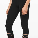 Lululemon  Align Crop 21" *Love Knot Black Women's 8 Photo 0