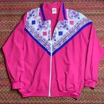 VINTAGE PINK ZIP UP JACKET Size L Photo 0