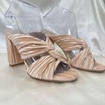 Free People X Jeffrey Campbell Venice Mule Heels 6.5 Twist Satin Feminine Chic Photo 2