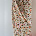 Urban Outfitters  Orange Floral Wrap Midi Skirt Photo 2