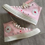 Converse Pink Valentines Day Converses 2024 Rare Unique Sold Out Shoes Sneakers Women 8.5 Photo 1