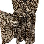 I.N. San Francisco NEW I.N. Leopard Print Strappy Sleeveless Party Handkerchief Hem Wrap Dress Photo 2