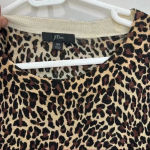 J.Crew  Size Medium Leopard Print 100% Merino Wool Sweater Size xs Photo 4
