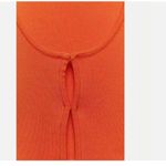 ZARA NWT  Ribbed knit cropped cardigan orange 3646/008 Photo 3