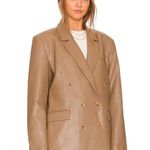 Pistola Roman Oversized Double Breasted Blazer Taupe Womens Size Large Photo 1
