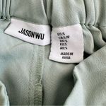 Jason Wu  Green Wide Leg Pull-on Track Pants Side Stripe Split Hem Size S Photo 3