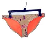 Triangl Floral Neoprene Swim Bottoms Large – Tan/Purple Pink Pattern, EUC Photo 1