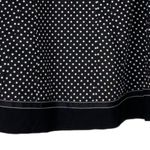 Dress Barn Black & White Polka Dot Full Lightweight Cotton Casual Career Skirt 12 Photo 1
