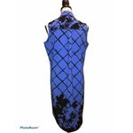 New York & Company Shirt Dress Blue Size Small Floral Print NWT Office Casual Photo 2