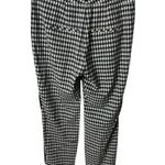 Veronica Beard  Gingham Pants Women 6 Estimated Black White Gemini Side-Stripe Photo 2