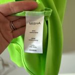 Misha Collection NWT  Alden Satin Midi Dress in Lime Green - Size S Photo 9