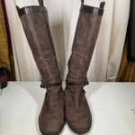 Cole Haan  Brown Nubuck Leather Riding Boots Nike Air Soles Women's Size 7.5 B Photo 1