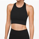 Lululemon Longline Bra ebb to train sports womens Black (size 6) workout gym Photo 0