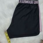 Under Armour Heat Gear Loose Fit Athletic Shorts Women's Size Small Black /Pink Photo 8