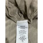 Bombom jersey knit soft ruffle short sleeve tan ivory swing dress sz XL … Photo 7