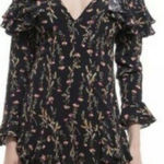 Anthropologie Likely NEW Revolve Amira ruffle long sleeves romper size 10 Photo 0