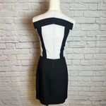 Gianni Bini  Women's XS Black White Colorblock Zip Dress Sleeveless Chiccore Photo 3