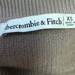 Abercrombie & Fitch Brown Tan Rib Knit Long Sleeve Pullover Sweater Shirt Top XS Photo 2