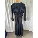 Khush Adhara Cheetah Print Deep V Neckline Front Tie Blouse Top Midi Dress L Size L Photo 5